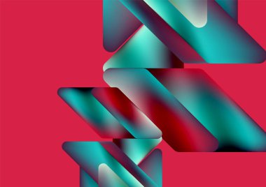 Tech minimal geometric wallpaper. Creative abstract background. Vector illustration for wallpaper banner background or landing page