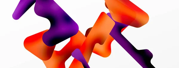 Kolorowe Jasne Abstrakcyjne Kształty Kompozycji Cyfrowy Internetowy Futurystyczny Szablon Tapety — Wektor stockowy