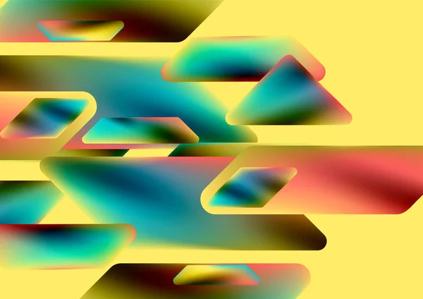 Tech Minimal Geometric Wallpaper Creative Abstract Background Vector Illustration Wallpaper — ストックベクタ