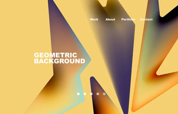 Shards Shape Composition Abstract Background Web Page Website Mobile App — ストックベクタ