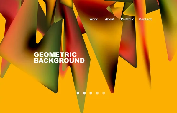 Shards Shape Composition Abstract Background Web Page Website Mobile App — Stok Vektör