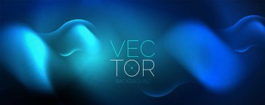Neon glowing waves, magic energy space light concept, abstract background wallpaper design