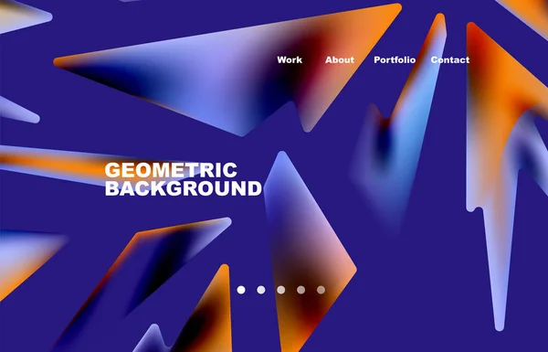 Shards Shape Composition Abstract Background Web Page Website Mobile App — Stok Vektör