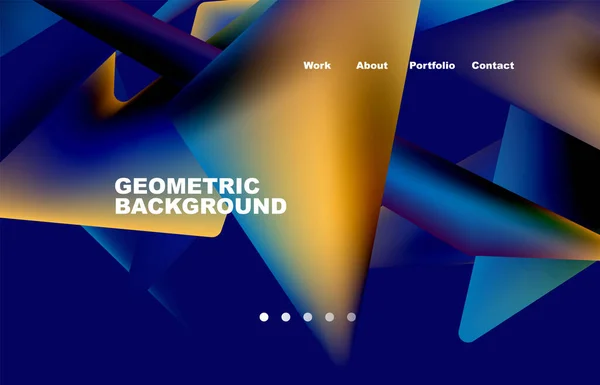 Shards Shape Composition Abstract Background Web Page Website Mobile App — Stockvector