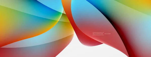 Abstract Background Fluid Gradient Color Wave Template Wallpaper Banner Background — 图库矢量图片