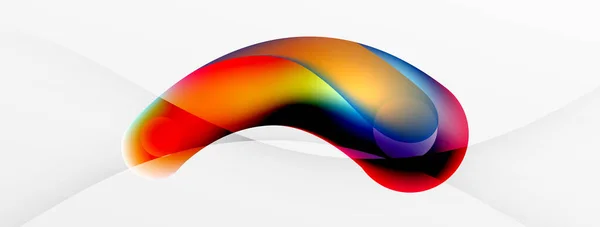 Fluid Abstract Background Liquid Color Gradients Composition Shapes Circle Flowing — Stockvektor