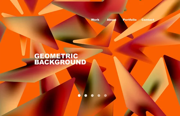 Broken Pieces Abstract Background Trendy Background Your Landing Page Design — Vector de stock