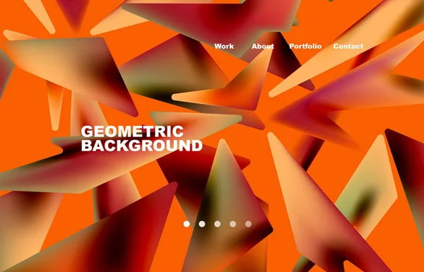 Broken Pieces Abstract Background Trendy Background Your Landing Page Design — 图库矢量图片