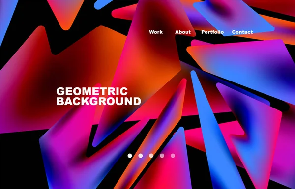 Broken Pieces Abstract Background Trendy Background Your Landing Page Design — Stockvector