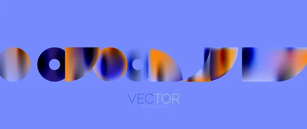 Circle Composition Abstract Wallpaper Background — Vettoriale Stock