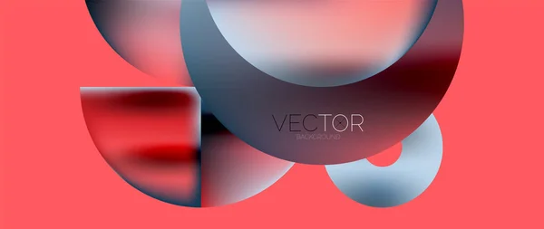 Circle Composition Abstract Wallpaper Background — Vetor de Stock