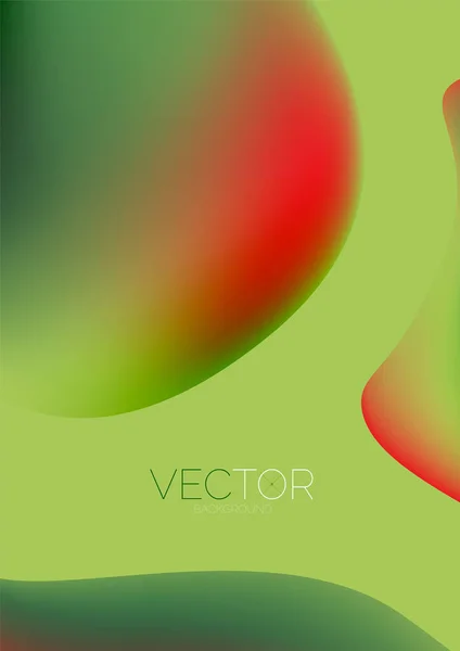 Fluid Water Drop Shape Composition Abstract Background Vector Illustration Banner — Vector de stock