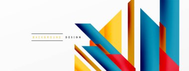 Minimum geometrik soyut arkaplan. Dinamik 3D çizgi kompozisyonu. Duvar kağıdı, afiş, arkaplan veya iniş için moda tekno iş şablonu