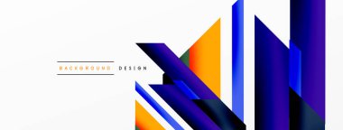 Minimum geometrik soyut arkaplan. Dinamik 3D çizgi kompozisyonu. Duvar kağıdı, afiş, arkaplan veya iniş için moda tekno iş şablonu