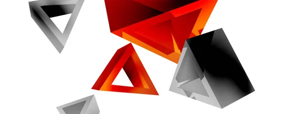 Triangle Abstract Background Basic Shape Technology Business Concept Composition Trendy — Stok Vektör