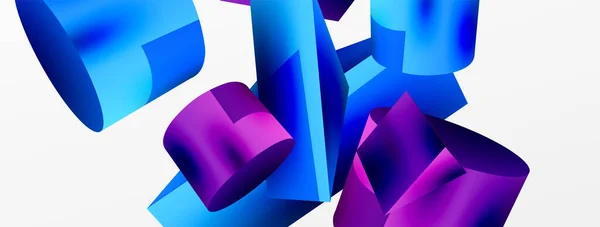 Vector Abstract Background Shapes Triangle Cylinder Trendy Techno Business Template — Διανυσματικό Αρχείο