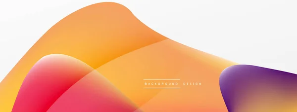 Abstract Background Fluid Gradient Color Wave Template Wallpaper Banner Background — Image vectorielle