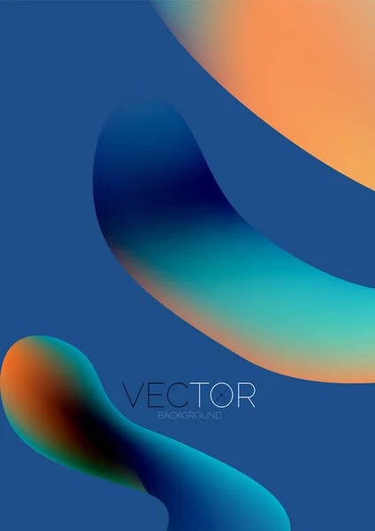Fluid Shapes Vertical Wallpaper Background Vector Illustration Banner Background Landing — Stockvector