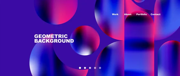 Minimal Geometric Abstract Background Vector Illustration Wallpaper Banner Background Landing — стоковый вектор