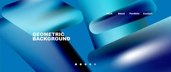 Colorful Geometric Background Landing Page Vector Illustration Wallpaper Banner Background — Stockvektor