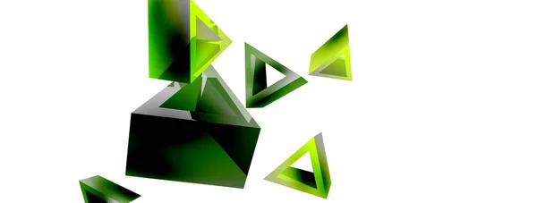 Triangle Abstract Background Vector Basic Shape Technology Business Concept Composition — ストックベクタ