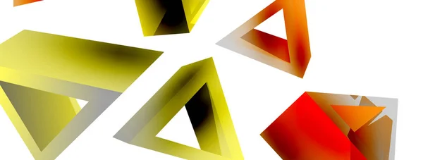 Fondo Abstracto Triangular Vector Tecnología Forma Básica Composición Del Concepto — Vector de stock