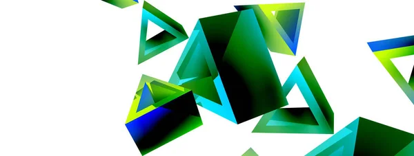 Triangle Abstract Background Vector Basic Shape Technology Business Concept Composition — 图库矢量图片