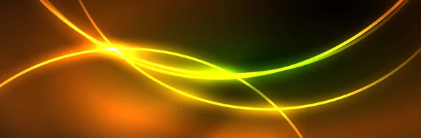 Сині Неонові Світяться Лінії Концепція Магічного Енергетичного Простору Світла Абстрактний — стоковий вектор