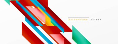 Minimum geometrik soyut arkaplan. Dinamik 3D çizgi kompozisyonu. Duvar kağıdı, afiş, arkaplan veya iniş için moda tekno iş şablonu