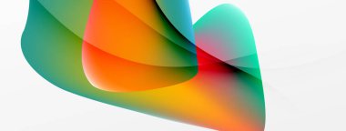 Soyut arkaplan. Duvar kağıdı, pankart, arkaplan veya iniş için akışkan renk dalgası şablonu