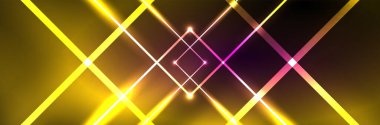 Neon parlayan sıvı dalga çizgileri, sihirli enerji uzay ışığı konsepti. Duvar kağıdı, afiş, arkaplan, broşür, katalog, kapak, broşür