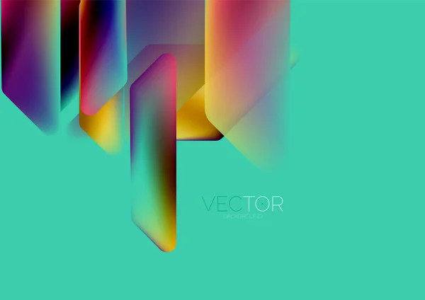 Tech Minimal Geometric Wallpaper Creative Abstract Background Vector Illustration Wallpaper — Stok Vektör