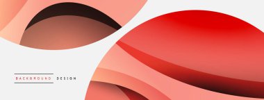 Yaratıcı geometrik duvar kağıdı. Asgari soyut arkaplan. Duvar kağıdı arkaplanı veya iniş sayfası için daire ve dalga kompozisyon vektör çizimi