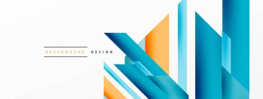 Minimum geometrik soyut arkaplan. Dinamik 3D çizgi kompozisyonu. Duvar kağıdı, afiş, arkaplan veya iniş için moda tekno iş şablonu