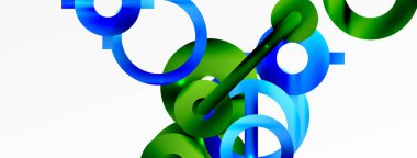 Minimum geometrik soyut arkaplan. Çember, çizgi ve yuvarlak şekiller tasarımı. Duvar kağıdı, afiş, arkaplan veya iniş için moda tekno iş şablonu