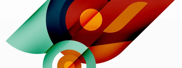 Anneaux Cercles Fond Abstrait Géométrique Pour Papier Peint Bannière Toile — Image vectorielle