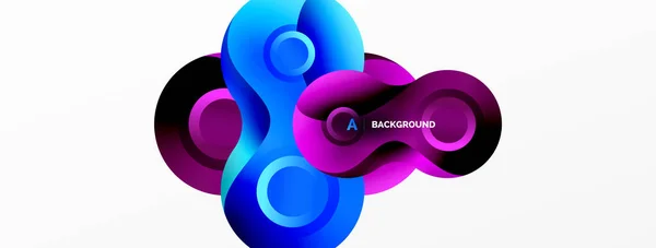 Circle Geometric Background Abstract Modern Backdrop Vector Illustration Wallpaper Banner — Stock Vector