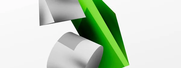 Vector Abstract Background Shapes Triangle Cylinder Trendy Techno Business Template — Διανυσματικό Αρχείο