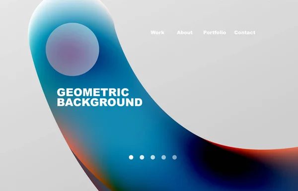 Abstract Liquid Background Your Landing Page Design Web Page Website — Vettoriale Stock