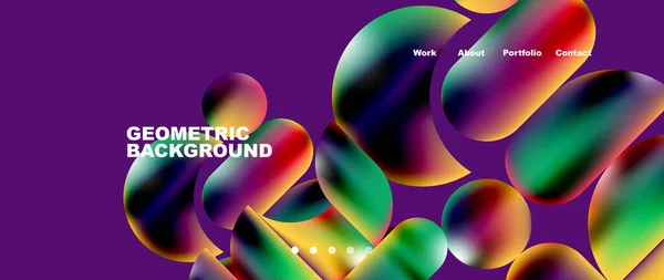 Minimal Geometric Abstract Background Vector Illustration Wallpaper Banner Background Landing — Διανυσματικό Αρχείο