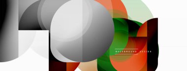 Yaratıcı geometrik duvar kağıdı. Asgari çember üçgen ve kare çizgi soyut arkaplan. Duvar kağıdı afişi veya iniş sayfası için vektör illüstrasyonu