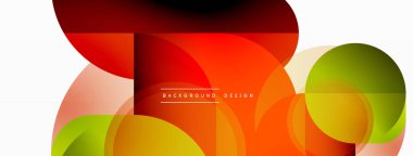 Yuvarlak üçgen çizgileri ve daireleri şekillendirir. Duvar kağıdı afişi arkaplanı veya iniş sayfası için Geometrik vektör çizimi