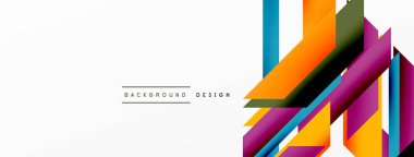 Minimum geometrik soyut arkaplan. Dinamik 3D çizgi kompozisyonu. Duvar kağıdı, afiş, arkaplan veya iniş için moda tekno iş şablonu