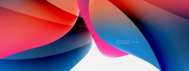 Akışkan renk soyut arkaplanı. Sıvı eğimleri, dalga desenleri. Duvar kağıdı, afiş, arkaplan veya iniş için moda tekno iş şablonu