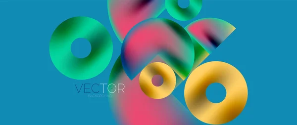 Circle Composition Abstract Wallpaper Background — Stockvektor