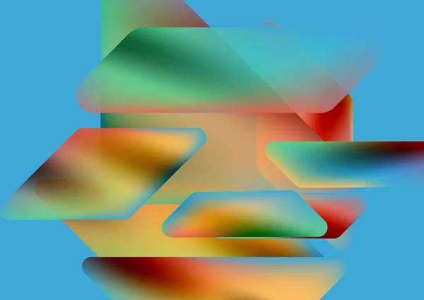 Tech Minimal Geometric Wallpaper Creative Abstract Background Vector Illustration Wallpaper — стоковый вектор