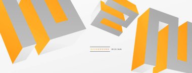 3d line geometric creative abstract background. Trendy techno business template for wallpaper, banner, background or landing