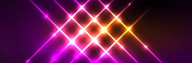 Neon parlayan sıvı dalga çizgileri, sihirli enerji uzay ışığı konsepti. Duvar kağıdı, afiş, arkaplan, broşür, katalog, kapak, broşür