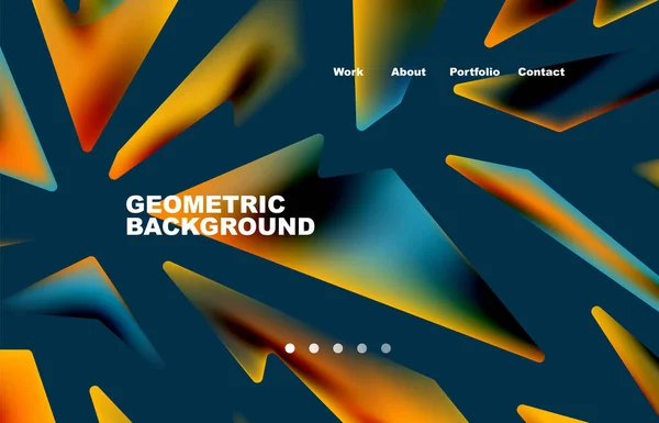 Broken Pieces Abstract Background Trendy Background Your Landing Page Design — Stok Vektör