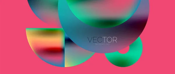 Circle Composition Abstract Wallpaper Background — Vettoriale Stock